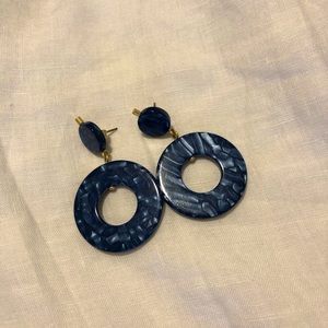 Madewell sapphire blue earrings
